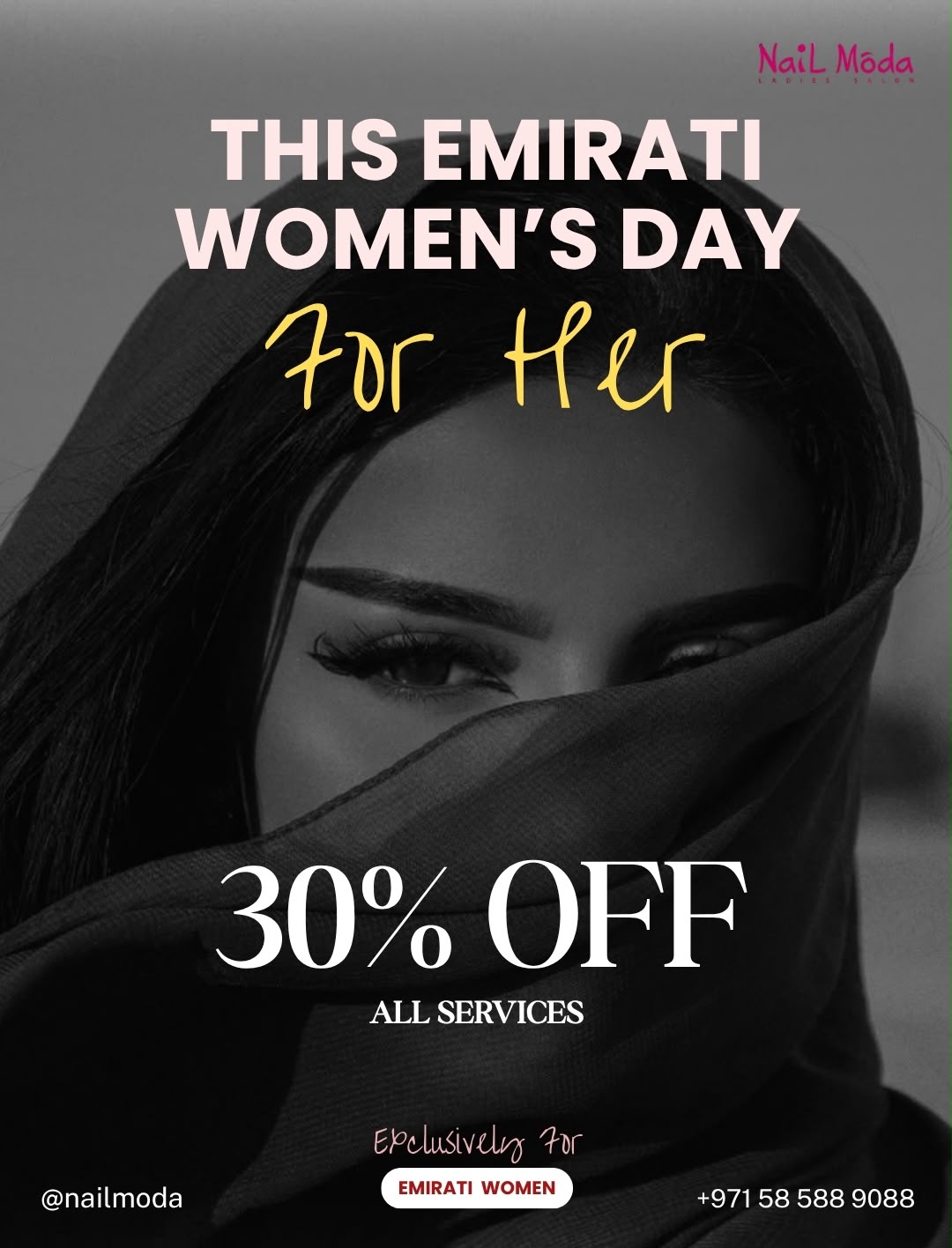 Honouring Emirati Women: 30% Off All Salon Services